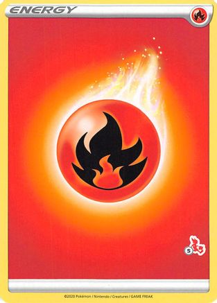 Fire Energy (Cinderace Stamp #5) [Battle Academy 2022] - Trinity Hobby