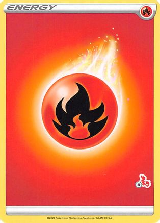 Fire Energy (Cinderace Stamp #6) [Battle Academy 2022] - Trinity Hobby