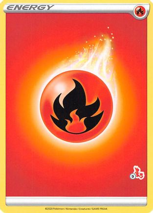 Fire Energy (Cinderace Stamp #9) [Battle Academy 2022] - Trinity Hobby