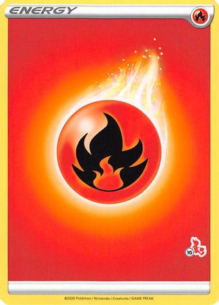 Fire Energy (Cinderace Stamp #16) [Battle Academy 2022] - Trinity Hobby