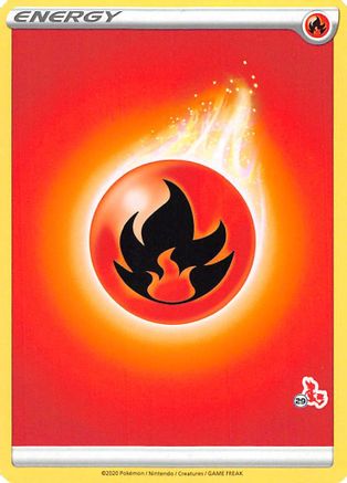 Fire Energy (Cinderace Stamp #29) [Battle Academy 2022] - Trinity Hobby
