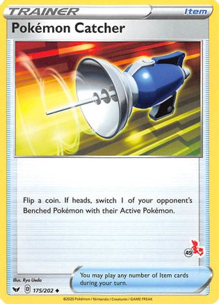 Pokemon Catcher (175/202) (Cinderace Stamp #49) [Battle Academy 2022] - Trinity Hobby