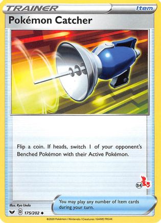 Pokemon Catcher (175/202) (Cinderace Stamp #54) [Battle Academy 2022] - Trinity Hobby