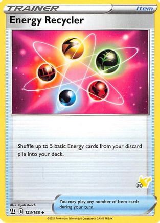 Energy Recycler (124/163) (Pikachu Stamp #32) [Battle Academy 2022] - Trinity Hobby