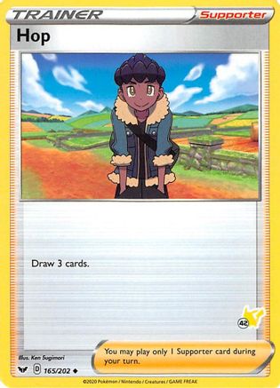 Hop (165/202) (Pikachu Stamp #42) [Battle Academy 2022] - Trinity Hobby