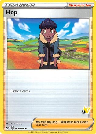 Hop (165/202) (Pikachu Stamp #54) [Battle Academy 2022] - Trinity Hobby