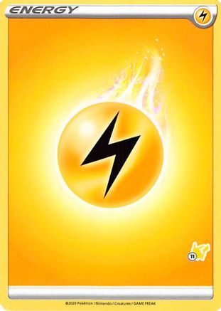Lightning Energy (Pikachu Stamp #11) [Battle Academy 2022] - Trinity Hobby