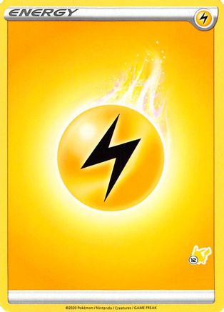 Lightning Energy (Pikachu Stamp #12) [Battle Academy 2022] - Trinity Hobby