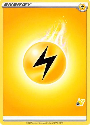 Lightning Energy (Pikachu Stamp #17) [Battle Academy 2022] - Trinity Hobby
