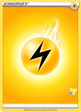 Lightning Energy (Pikachu Stamp #19) [Battle Academy 2022] - Trinity Hobby