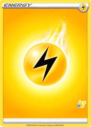 Lightning Energy (Pikachu Stamp #27) [Battle Academy 2022] - Trinity Hobby
