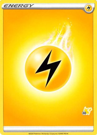 Lightning Energy (Pikachu Stamp #48) [Battle Academy 2022] - Trinity Hobby