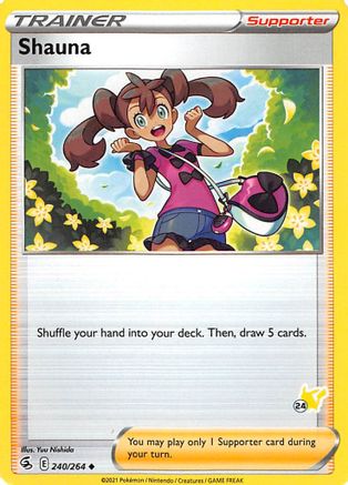 Shauna (240/264) (Pikachu Stamp #24) [Battle Academy 2022] - Trinity Hobby