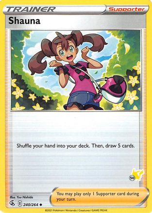 Shauna (240/264) (Pikachu Stamp #50) [Battle Academy 2022] - Trinity Hobby
