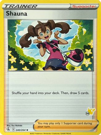 Shauna (240/264) (Pikachu Stamp #59) [Battle Academy 2022] - Trinity Hobby