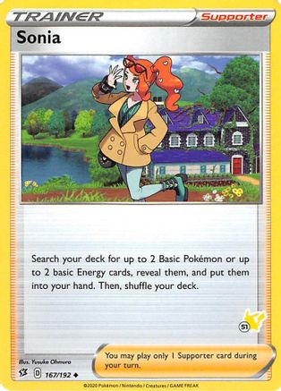 Sonia (167/192) (Pikachu Stamp #51) [Battle Academy 2022] - Trinity Hobby