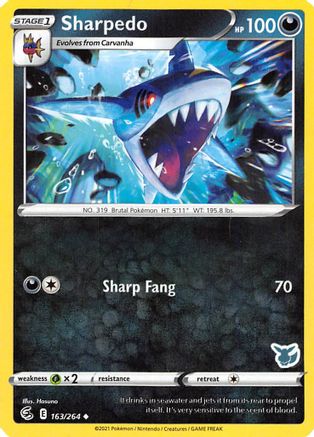 Sharpedo (163/264) (Eevee Deck) [Battle Academy 2022] - Trinity Hobby