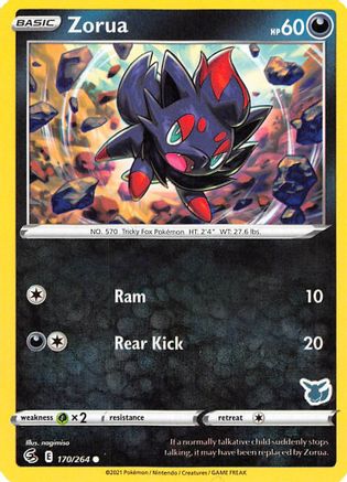 Zorua (170/264) (Eevee Deck) [Battle Academy 2022] - Trinity Hobby