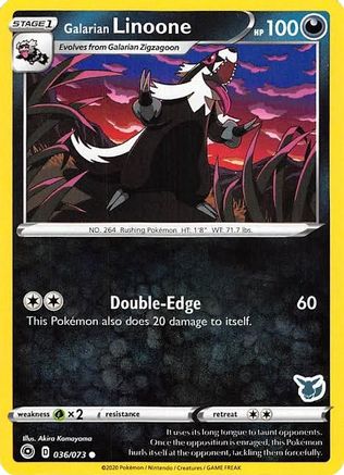 Galarian Linoone (036/073) (Eevee Deck) [Battle Academy 2022] - Trinity Hobby