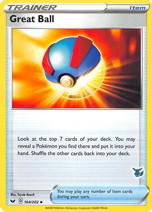 Great Ball (164/202) (Eevee Deck) [Battle Academy 2022] - Trinity Hobby
