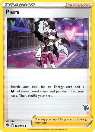Piers (165/189) (Eevee Deck) [Battle Academy 2022] - Trinity Hobby