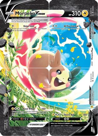 Morpeko V-UNION (SWSH215-218) (Set of 4) [Sword & Shield: Black Star Promos] - Trinity Hobby