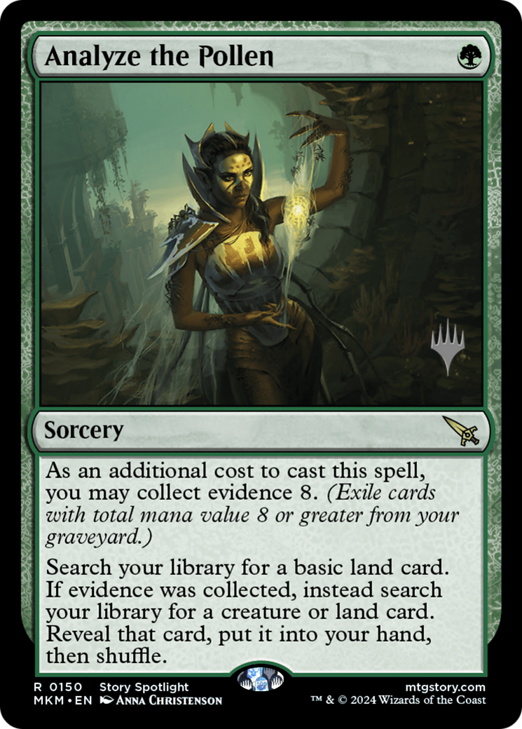 Analyze the Pollen (Promo Pack) [Murders at Karlov Manor Promos] - Trinity Hobby