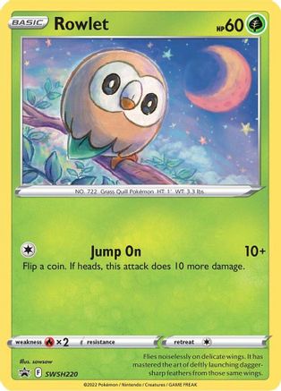 Rowlet (SWSH220) [Sword & Shield: Black Star Promos] - Trinity Hobby