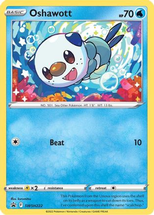 Oshawott (SWSH222) [Sword & Shield: Black Star Promos] - Trinity Hobby