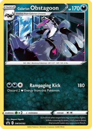 Galarian Obstagoon (SWSH193) [Sword & Shield: Black Star Promos] - Trinity Hobby