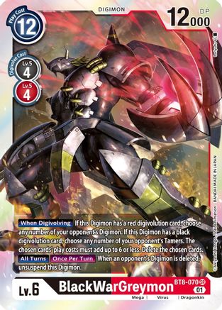 BlackWarGreymon [BT8-070] [New Awakening] - Trinity Hobby