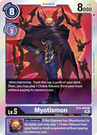 Myotismon [BT8-080] [New Awakening] - Trinity Hobby