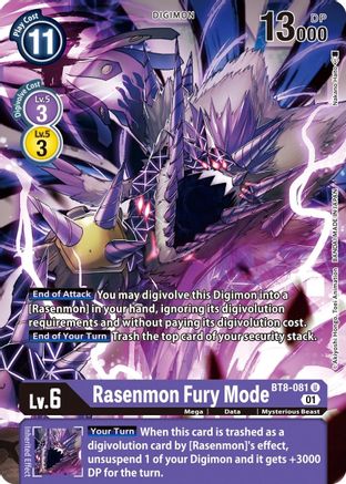 Rasenmon: Fury Mode [BT8-081] [New Awakening] - Trinity Hobby