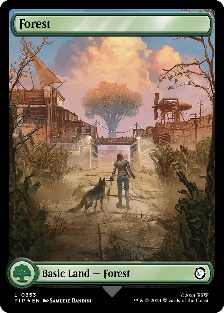 Forest (0853) (Surge Foil) [Fallout] - Trinity Hobby