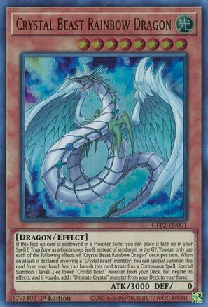 Crystal Beast Rainbow Dragon [GFP2-EN001] Ultra Rare - Trinity Hobby