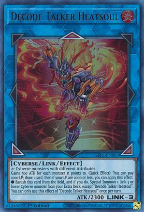 Decode Talker Heatsoul [GFP2-EN005] Ultra Rare - Trinity Hobby