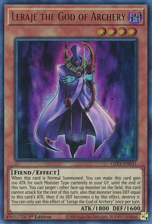 Leraje the God of Archery [GFP2-EN031] Ultra Rare - Trinity Hobby