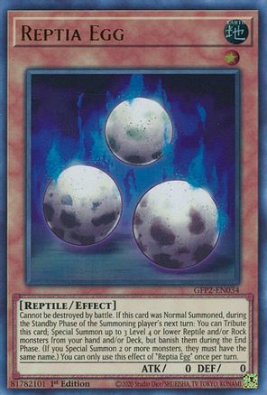 Reptia Egg [GFP2-EN034] Ultra Rare - Trinity Hobby