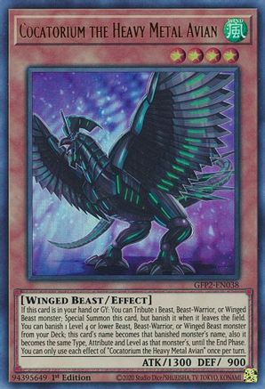 Cocatorium the Heavy Metal Avian [GFP2-EN038] Ultra Rare - Trinity Hobby