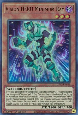 Vision HERO Minimum Ray [GFP2-EN055] Ultra Rare - Trinity Hobby
