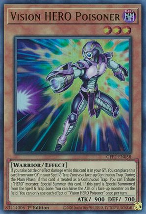 Vision HERO Poisoner [GFP2-EN058] Ultra Rare - Trinity Hobby