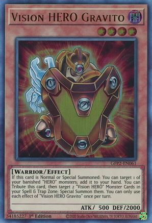 Vision HERO Gravito [GFP2-EN061] Ultra Rare - Trinity Hobby