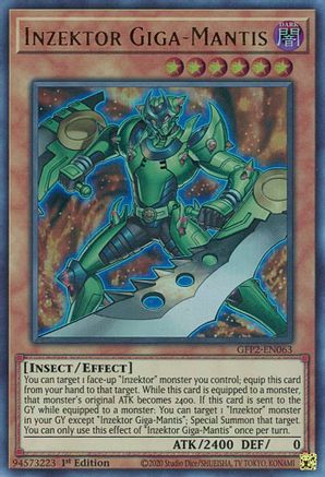 Inzektor Giga-Mantis [GFP2-EN063] Ultra Rare - Trinity Hobby