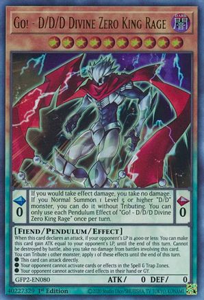 Go! - D/D/D Divine Zero King Rage [GFP2-EN080] Ultra Rare - Trinity Hobby