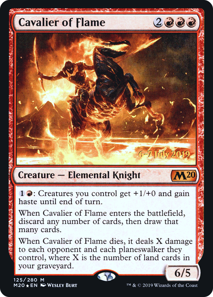 Cavalier of Flame [Core Set 2020 Prerelease Promos] - Trinity Hobby