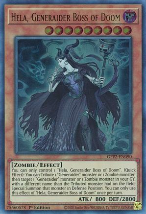 Hela, Generaider Boss of Doom [GFP2-EN090] Ultra Rare - Trinity Hobby