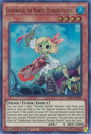 Goldenhair, the Newest Plunder Patroll [GFP2-EN094] Ultra Rare - Trinity Hobby