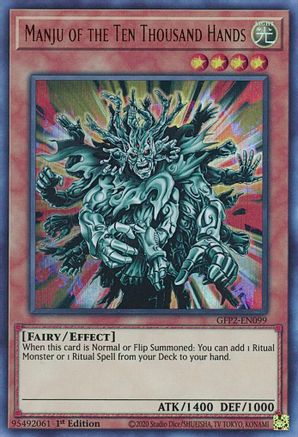 Manju of the Ten Thousand Hands [GFP2-EN099] Ultra Rare - Trinity Hobby