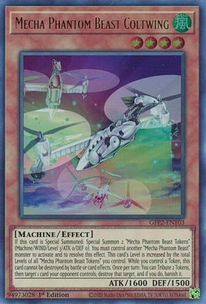 Mecha Phantom Beast Coltwing [GFP2-EN103] Ultra Rare - Trinity Hobby