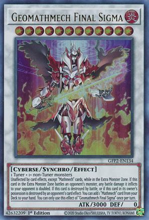 Geomathmech Final Sigma [GFP2-EN134] Ultra Rare - Trinity Hobby